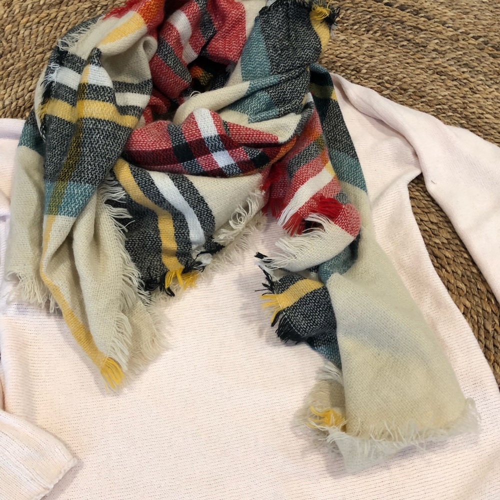 Oversized Multicolored Scarf